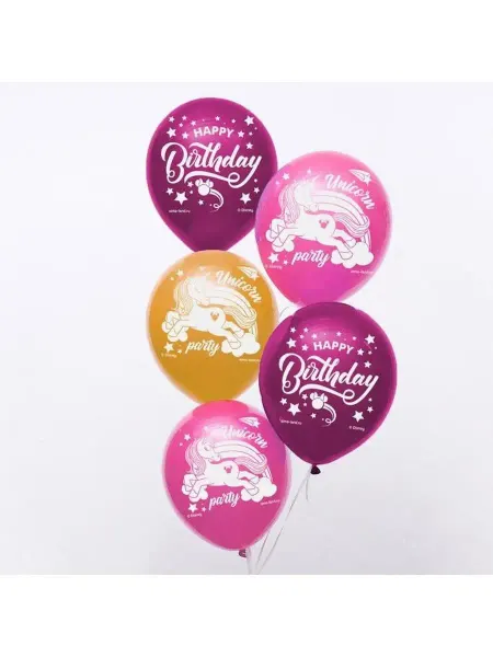 Disney Воздушные шары "Happy birthday unicorn party" Минни Маус и е…
