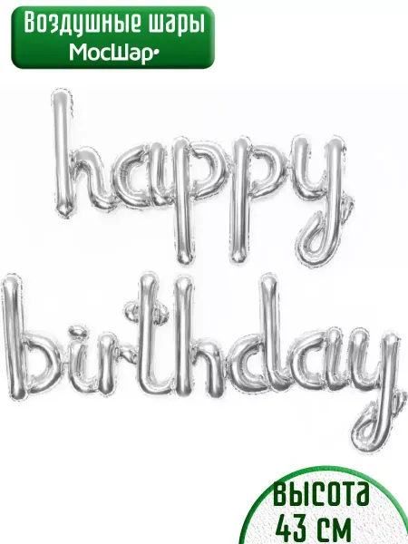Мосшар Воздушные шары набор Happy Birthday