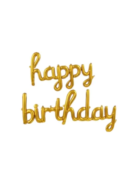 Фолгироваееые воздушные шары-буквы, Happy Birthday