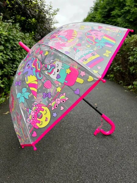 Popular Umbrella Зонт детский прозрачный полуавтомат
