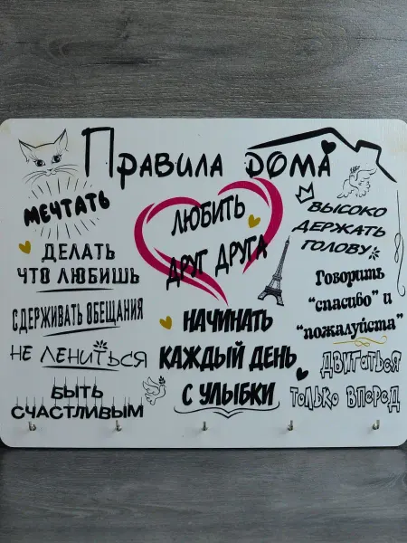 Telle Bizelle Ключница на стену "Прпавила дома"