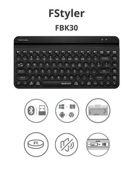 A4TECH Беспроводная клавиатура для ПК FBK30