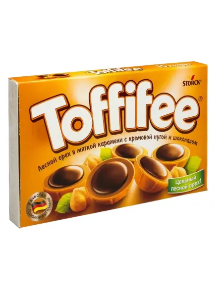 Toffifee Конфеты шоколадные с лесным орехом, 125 г