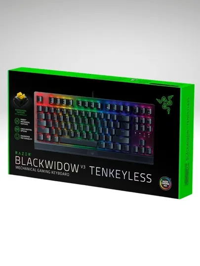 Механическая игровая клавиатура Razer BlackWidow V3 Tenkeyless, RGB, Razer Green