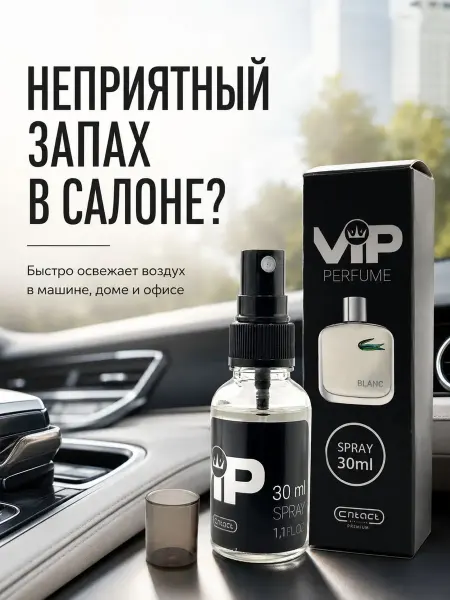 NikoLena23 Ароматизатор автомобильный подвесной спрей в машину BLANC