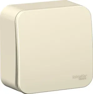 Выключатель Systeme Electric Blanca одноклавишный молочный для открытой проводки (комплект из 8 шт.)