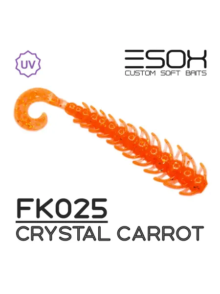 ESOX Twigsy 2.5"(63мм)8шт FK025 Приманка на Судака,Щуку,Окуня