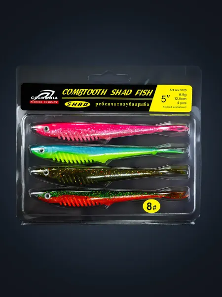 Columbia fishing company Силиконовые приманки для рыбалки набор на щуку и судака