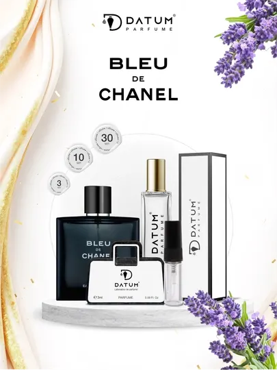 Парфюм для мужчин Datum Parfume Bleu de Chanel с бергамотом, лавандой и сандалом