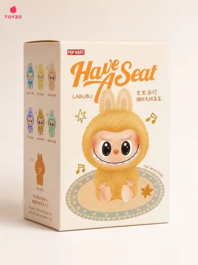 Коллекционная игрушка-сюрприз Labubu Have A Seat Blind Box, плюшевый брелок