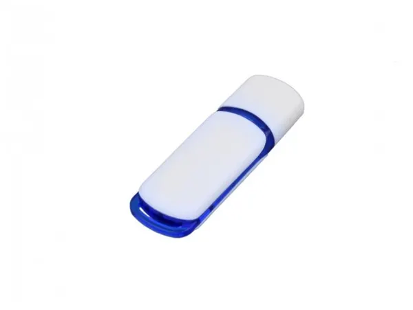 Промо флешка пластиковая с цветными вставками (64 Гб / GB USB 2.0 Синий/Blue 003 флэш накопитель USBSOUVENIR 235)
