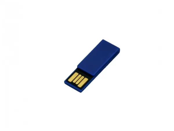 Пластиковая флешка зажим скрепка для нанесения логотипа (8 GB USB 2.0 Синий p_clip01 Flash drive VF- mini 30P)