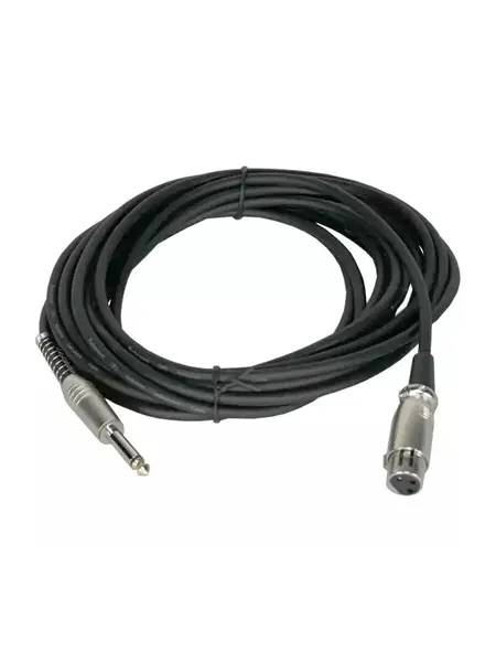 Микрофонный кабель 6,3джек моно - XLR F 6 метров ACM1006