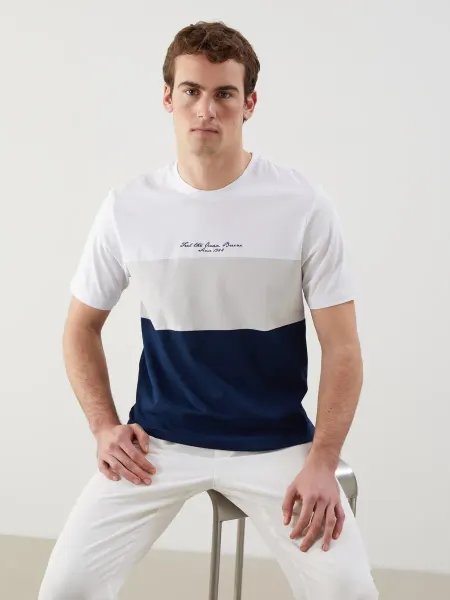 LC Waikiki Футболка мужская color block из джерси