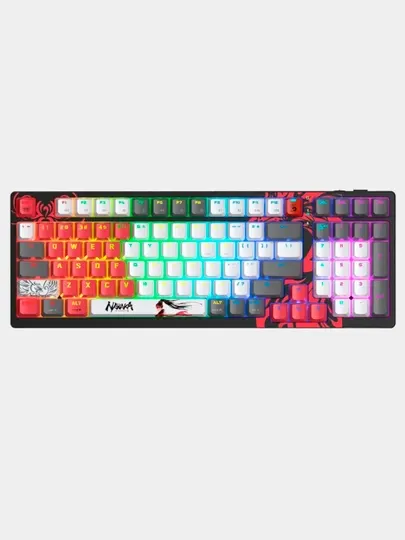 Беспроводная механическая игровая клавиатура Bloody WS98, подсветка LED