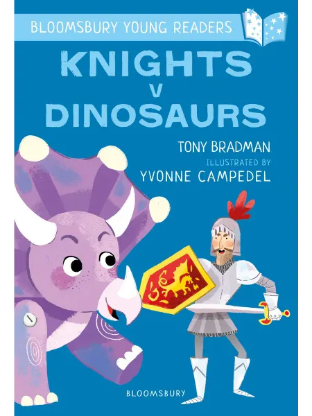 BLOOMSBURY Knights V Dinosaurs Книга на Английском