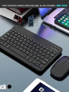 Беспроводной комплект клавиатуры и мыши Bluetooth - оснащен двухрежимной мышью, позволяет легко набирать слова на клавиатуре, совместим с несколькими операционными системами