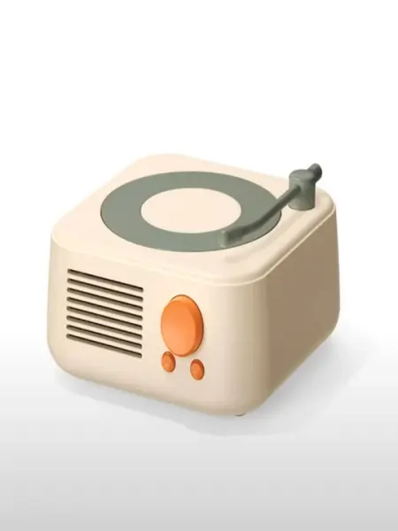 Винтажный проигрыватель с Bluetooth, беспроводные стерео колонки для дома