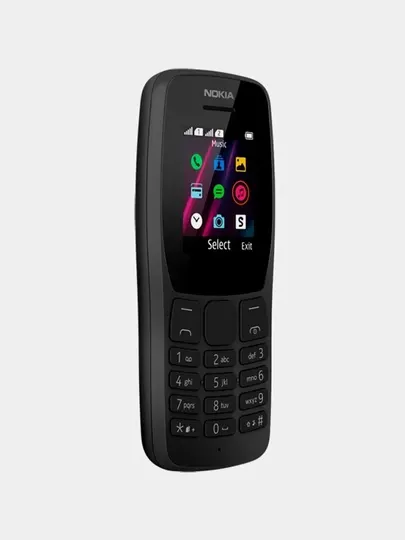 Кнопочный телефон Nokia 110 TA-1192 DS, черный, 1 месяц гарантия - Кнопочные телефоны