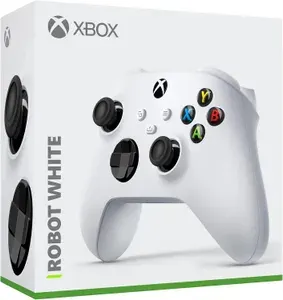 Геймпад Беспроводной джойстик Xbox Wireless Controller QAS-00009 (Robot White), Bluetooth, белый
