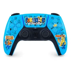 Геймпад DualSense Limited Edition (Fortnite), Bluetooth, Проводной, голубой, желтый