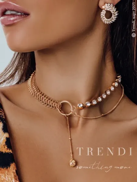 Trendi Колье - чокер бижутерия вечерний крупный