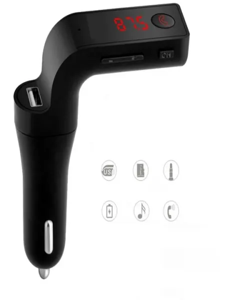 Bluetooth FM-трансмиттер G7 для авто: безручной звонок, зарядка, MP3