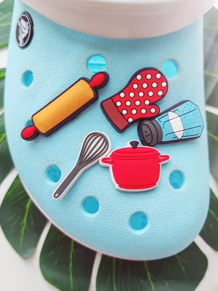 Fun_Jibz Джибитсы поварские для кухни на Crocs еда кастрюля