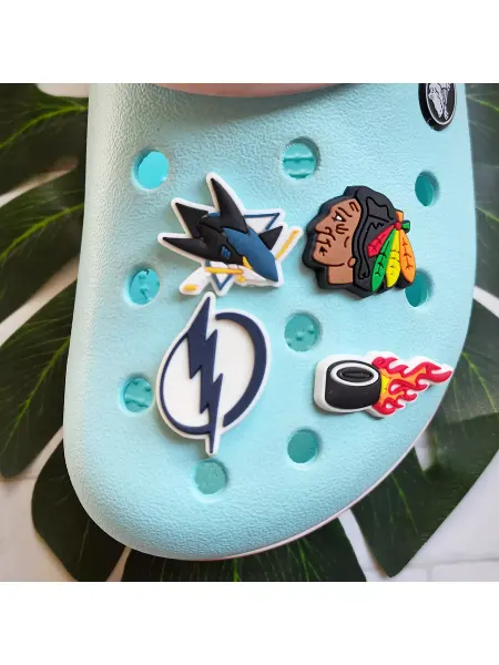 Fun_Jibz Джибитсы Хоккей для crocs для хоккеистов