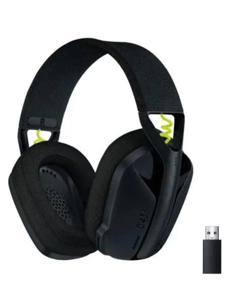 Гарнитура Logitech G435, накладная, игровая, Black, Bluetooth, радио