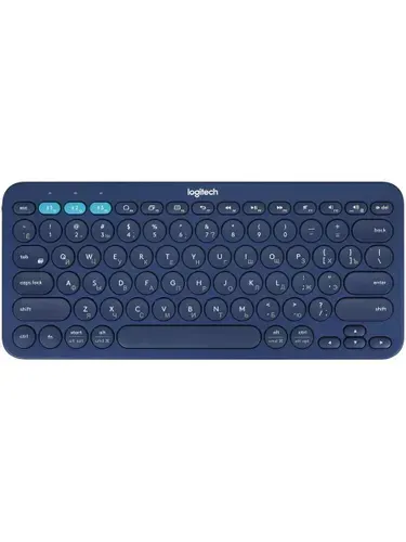 Logitech K380 Multi-Device Bluetooth Keyboard Беспроводная мембранная клавиатура, английская раскладка, синяя