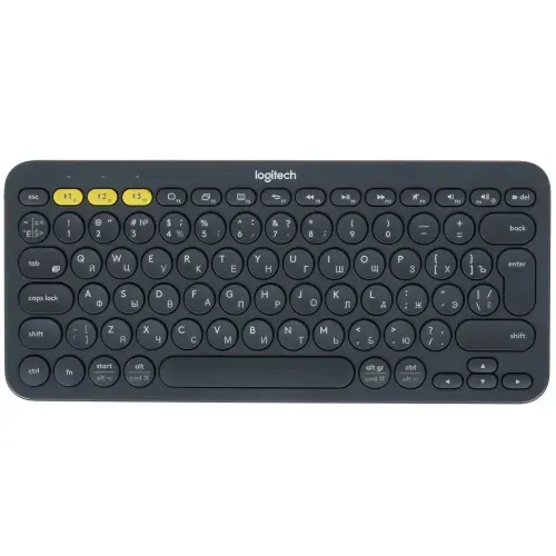 Клавиатура LOGITECH беспроводная K380 Multi-Device Bluetooth, серый