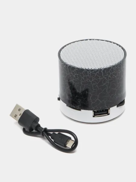 Мини-динамик, портативный, беспроводной "Bluetooth с LED подсветкой"