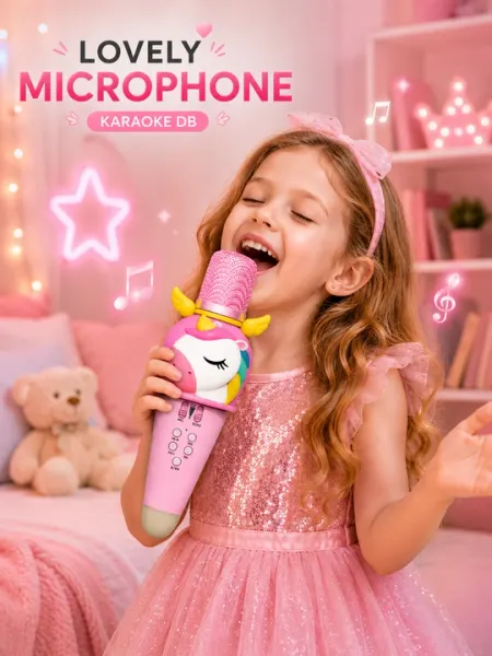 Lovely Microphone Unicorn – Bluetooth караоке микрофон