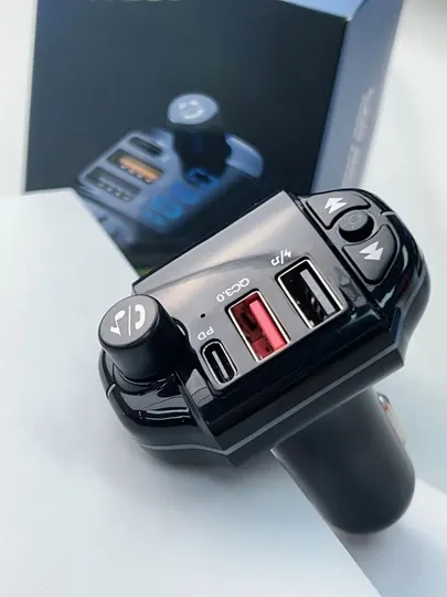 Автомобильный Bluetooth MP3-плеер с двумя USB-портами зарядное устройство