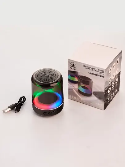 Колонка Bluetooth, с RGB подсветкой, беспроводная, с высокой громкостью, заряжаемая usb