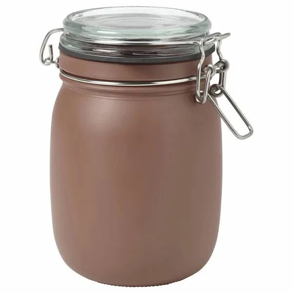 KORKEN Банка с крышкой икеа, коричнево-красный 1 л (40592726)