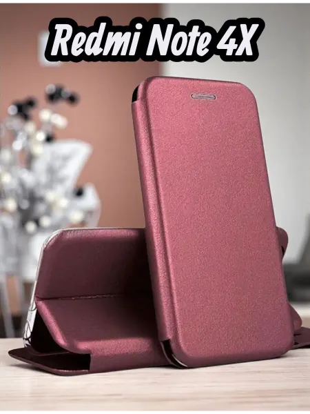 ELNAZ COVER Чехол книжка на Xiaomi Redmi Note 4X
