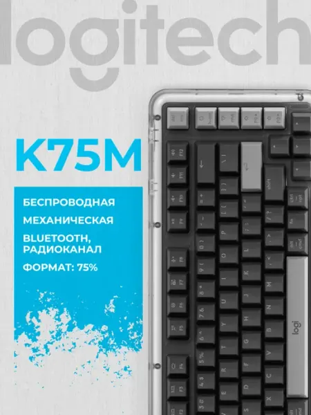 LOGITECH Клавиатура беспроводная K75M Wireless Black