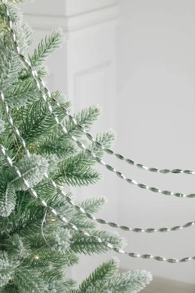 Бусы на ёлку шейни шарм, пластик, серебряные, 270 см, Винтер Деко (Winter Deco) 1001128