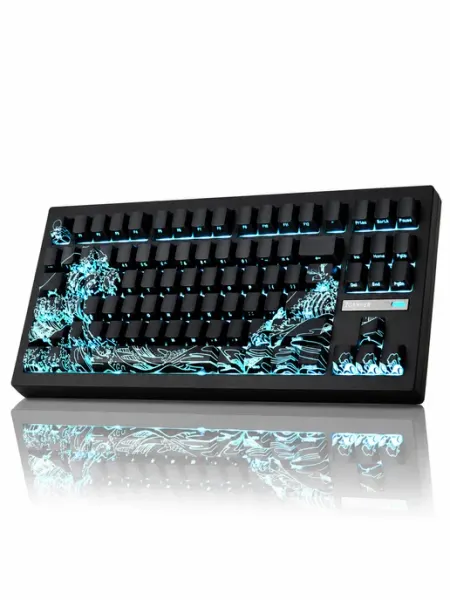 ZORNHER ZH870 игровая мех. клавиатура 80% RGB, боковая гравировка