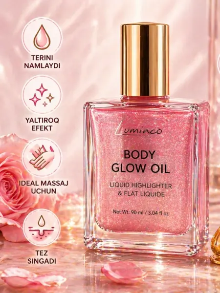 Lumaco Body Glow Oil – мерцающее массажное масло, 90 мл