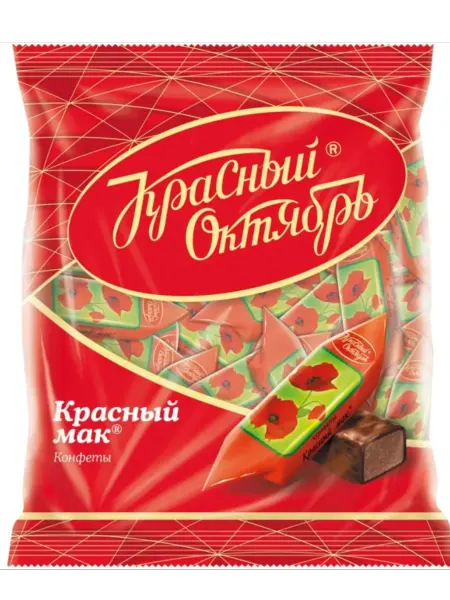 Красный Октябрь Конфеты шоколадные Красный мак, 250 г