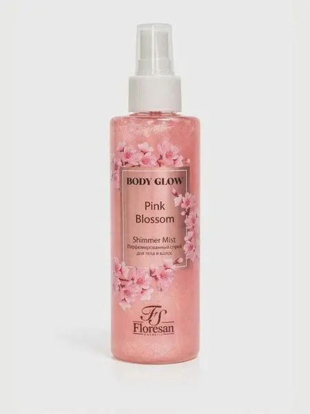 Шиммер-мист Pink Blossom Парфюмированный спрей для тела и волос, Floresan, 200 мл