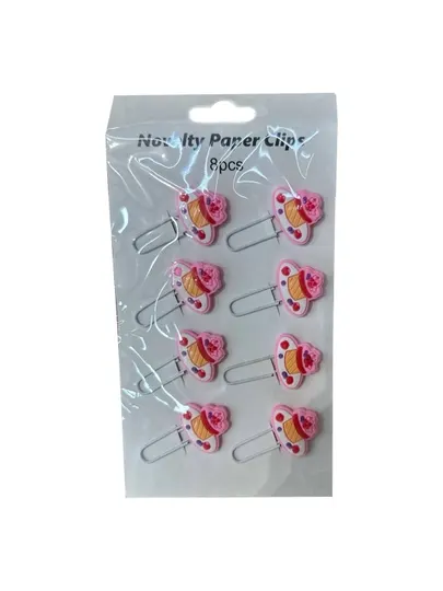 Декоративные фигурные скрепки для бумаги Novelty Paper Clips, 8 шт - Держатели для бумаг