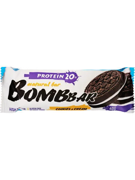 BombBar Батончик протеиновый Печенье-крем, неглазированный