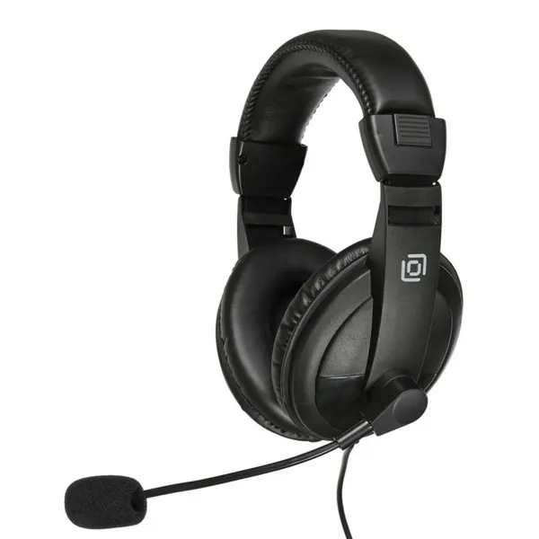 Наушники с OKLICK микрофоном HS-M137V черный 1.8м мониторные