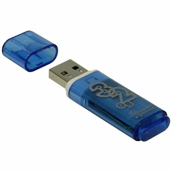 USB - флешка 32Гб SmartBuy Glossy голубой SMARTBUY SB32GBGS-B шт