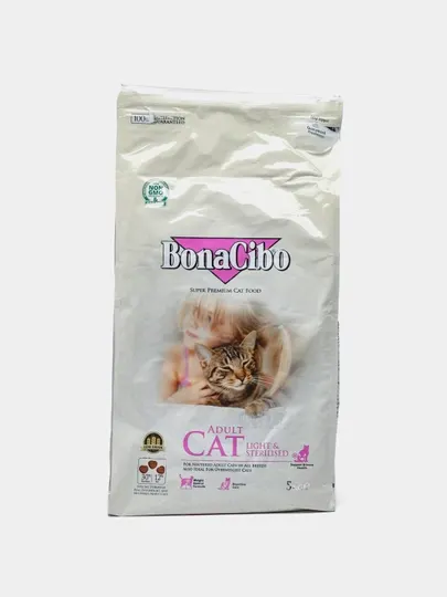 Сухой корм для кошек BonaCibo Sterilised, 5 кг