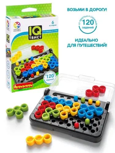 Головоломка IQ-Твист Bondibon развивающая настольная игра нейротренажер, логическая игрушка в дорогу / Умные игры
